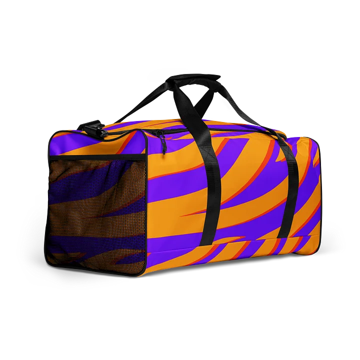 Tiger Print Duffle Bag – Orange Purple product image (2)