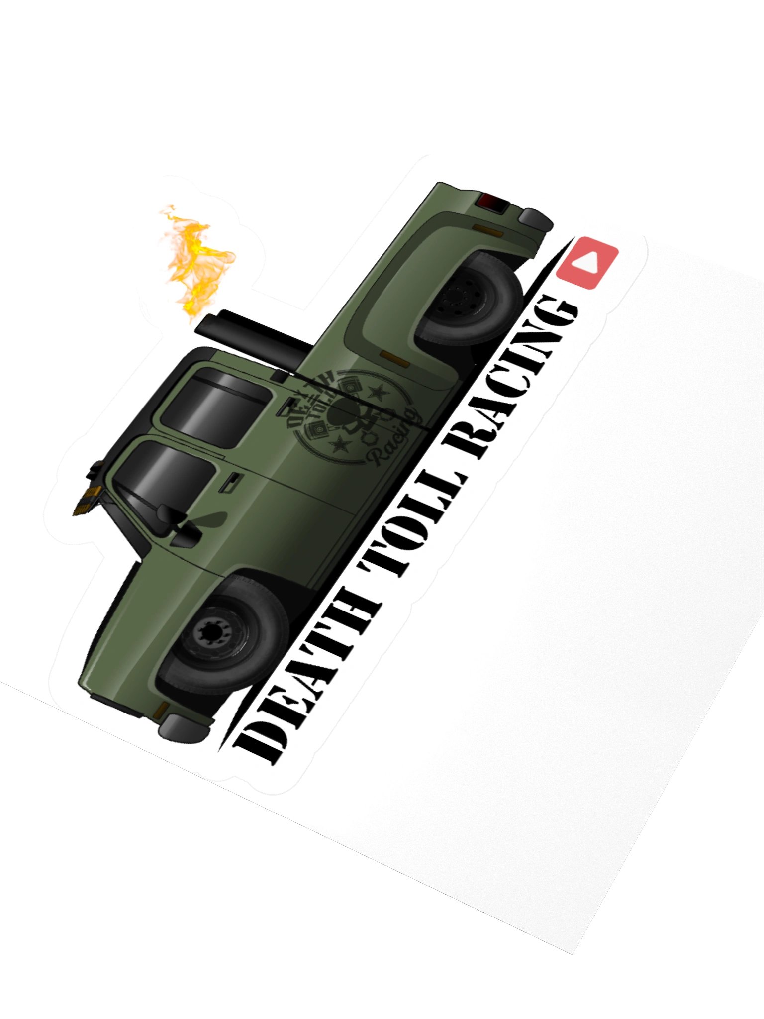 Flaming DTR 3500 Square-body Stickers product image (9)