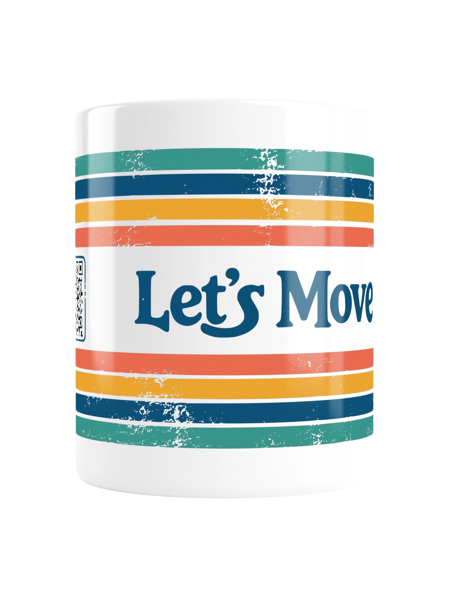 Let’s Move a Little Mug | Retro Stripe product image (4)
