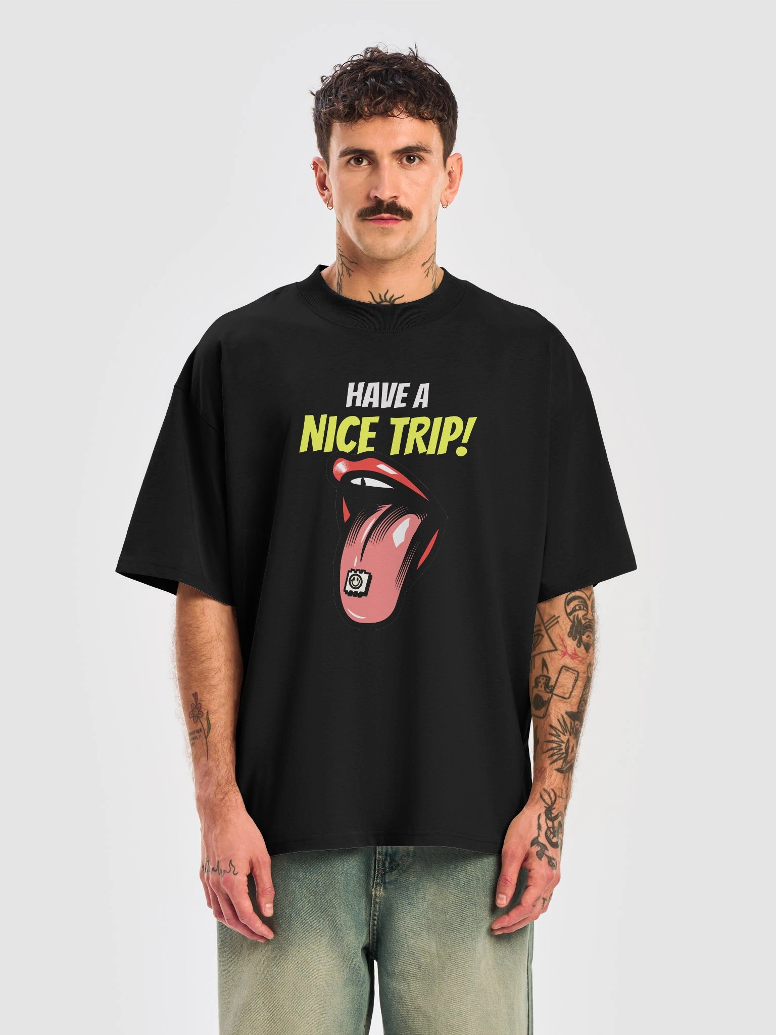 "Have A Nice Trip!" Edgy Streetwear Graphic T-Shirt product image (5)