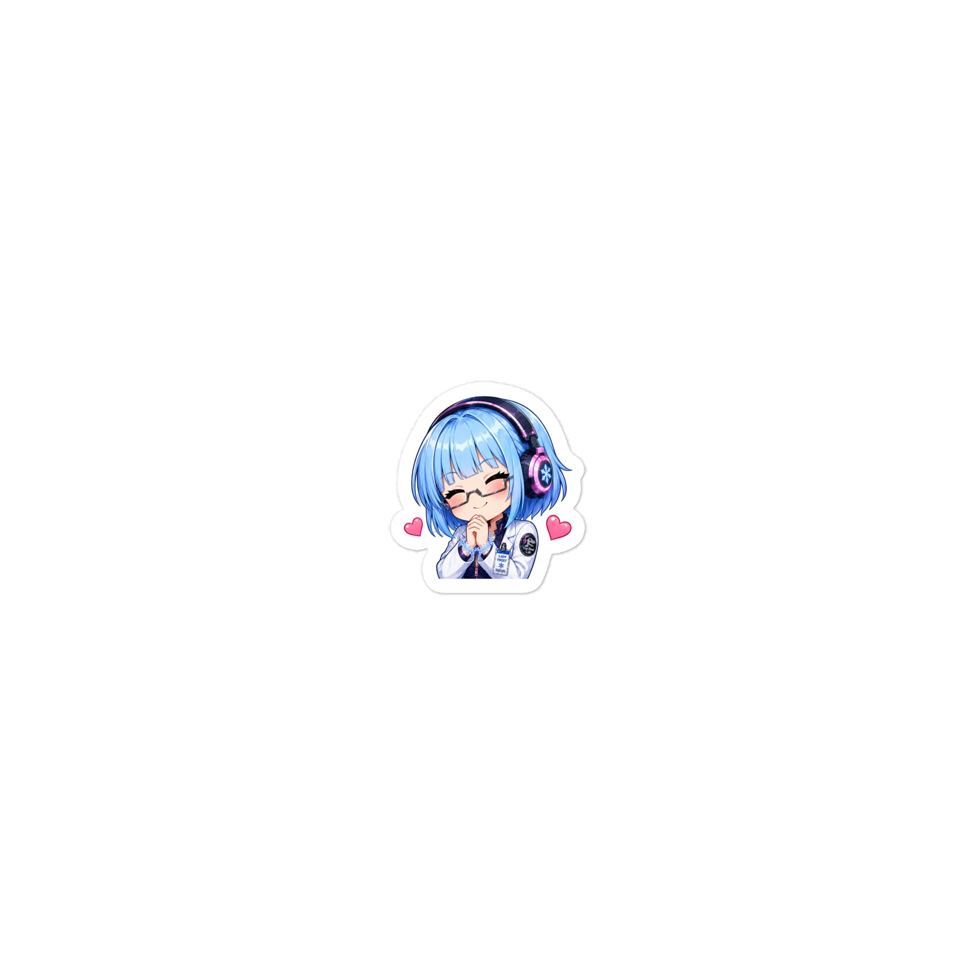Lady Frost Love Emote - Die Cut Sticker product image (2)