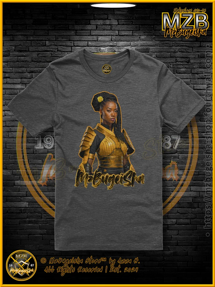 T-Shirt - MzBugeisha™ Warrior [V1] (blk/yellow)" Comfort T-Shirt By Anna H. product image (1)