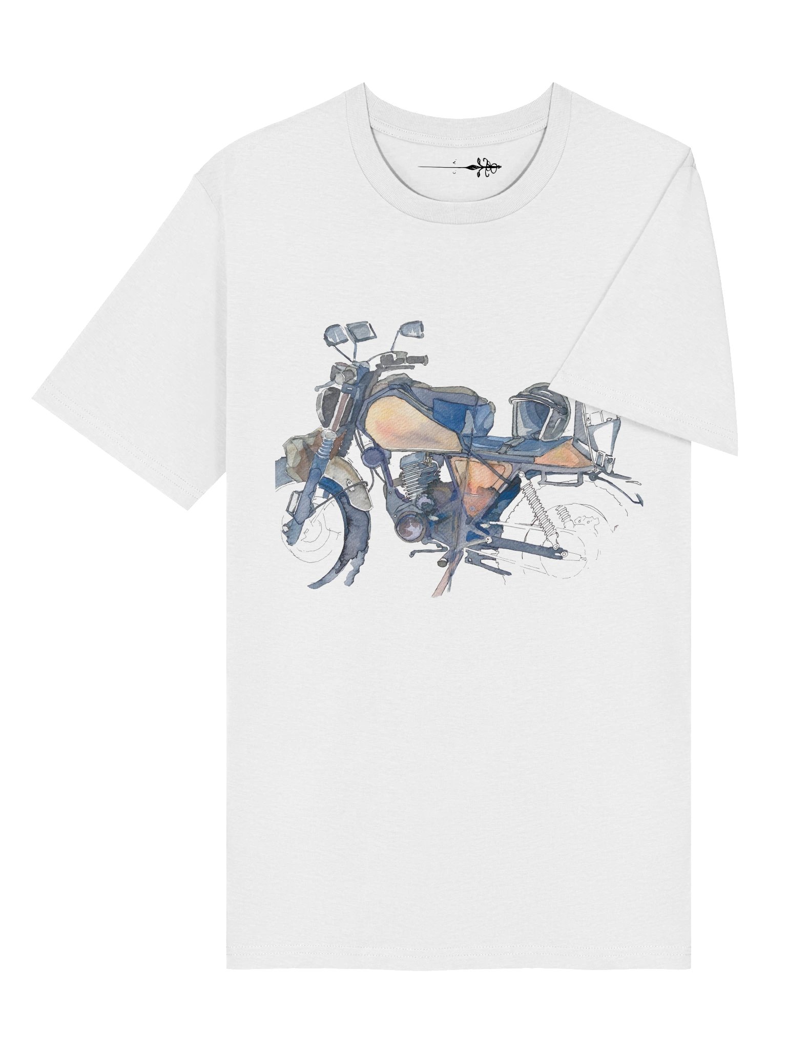 "Watercolor Moto Sketch" Unisex T-Shirt product image (6)