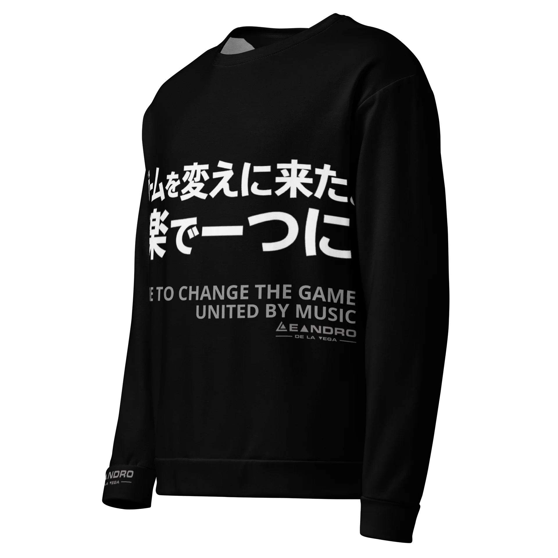 LEANDRO DE LA VEGA - SWEAT SHIRT "WE CAME TO CHANGE THE GAME" BLACK product image (3)