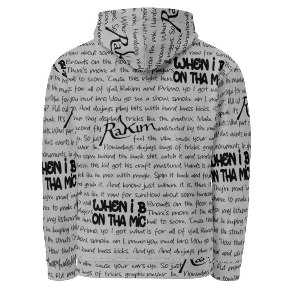 When I B On Tha Mic - Rakim - GREY - Unisex Hoodie product image (3)