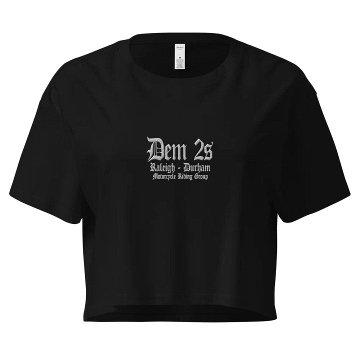 DEM 2S | GOTHIC CROPTOP | WOMENS | EMBROIDERED FRONT product image (2)