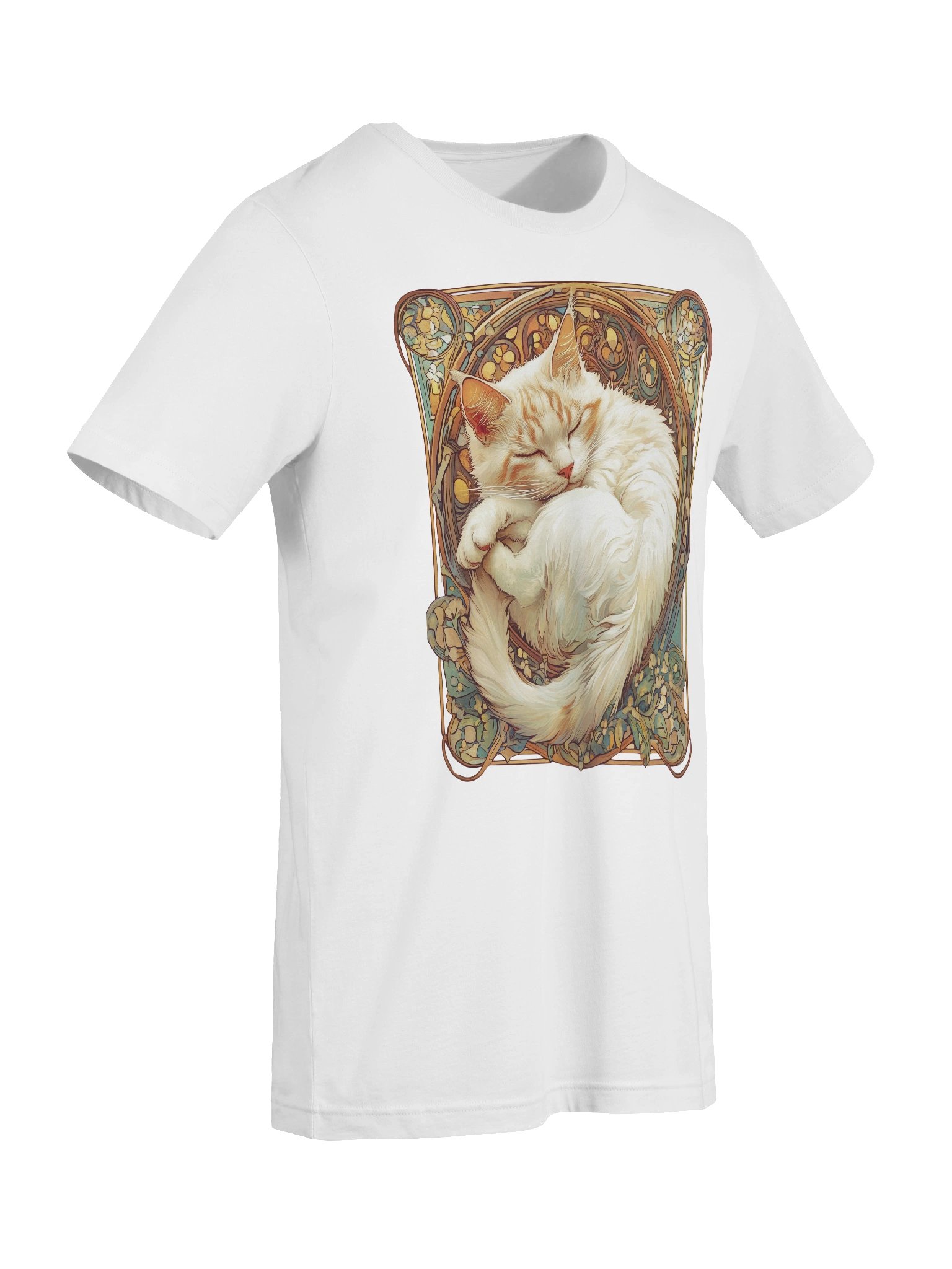 Art Nouveau Cat Dreams T-Shirt product image (4)
