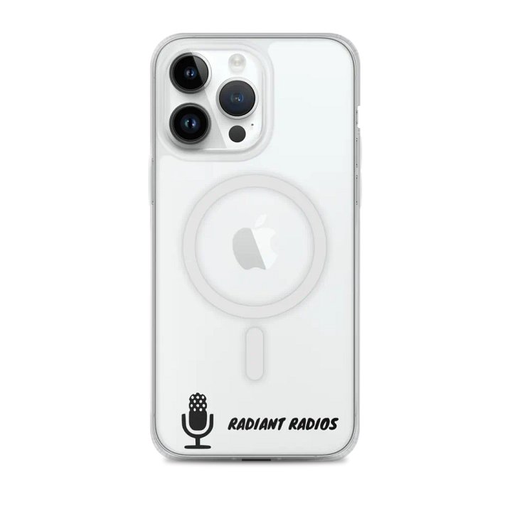 Radiant Radops Microphone Print clear iphone case product image (1)