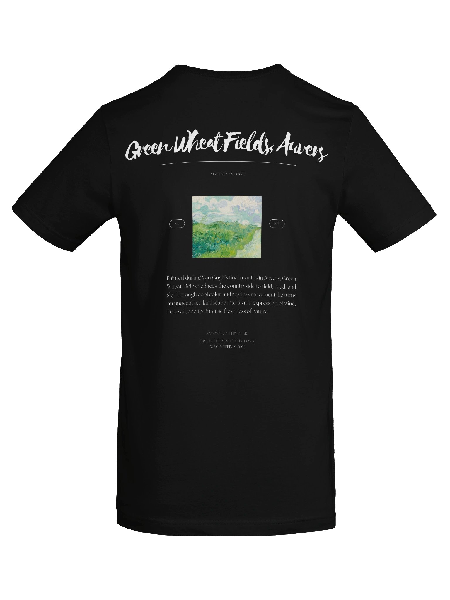 Green Wheat Fields, Auvers (Vincent van Gogh) T-Shirt product image (6)