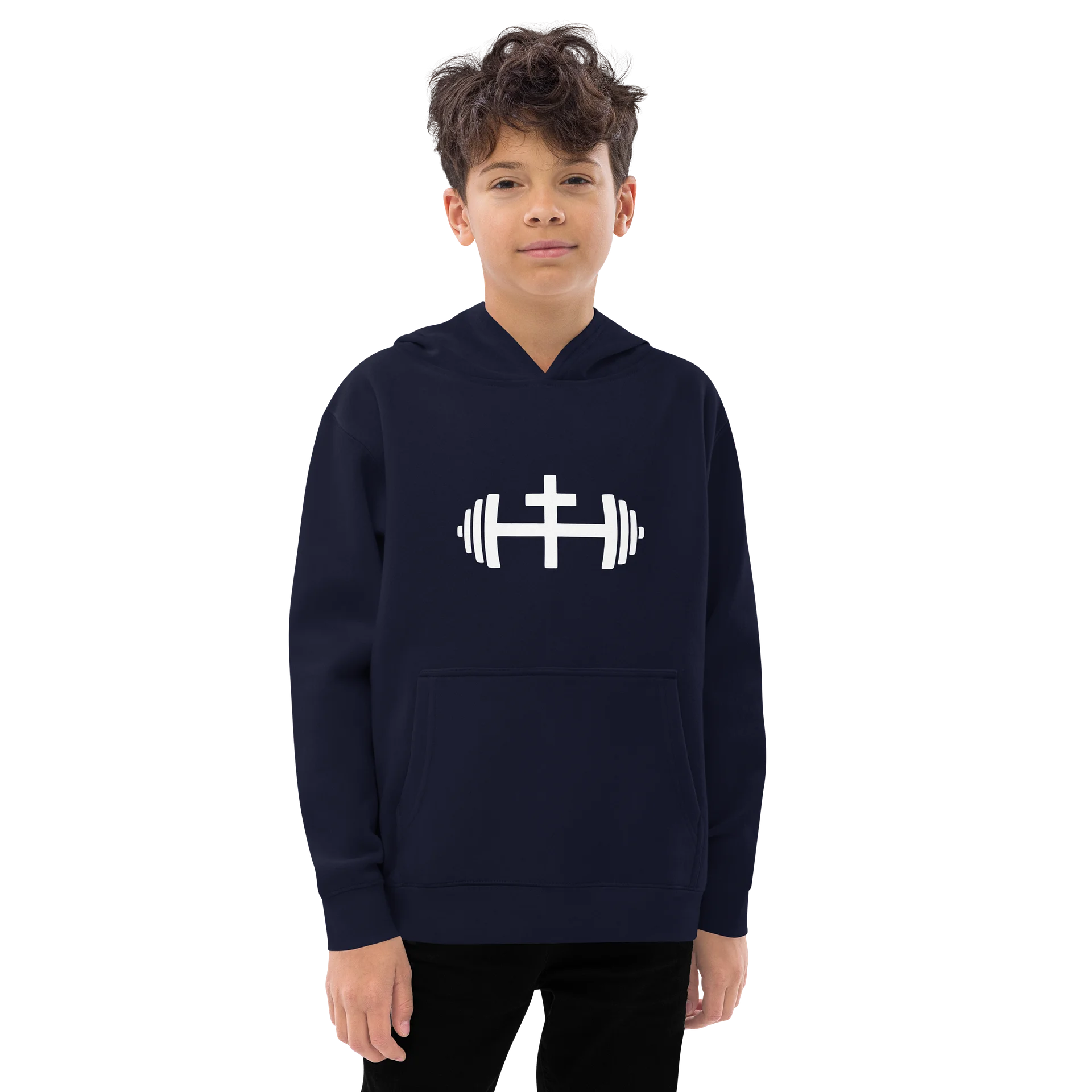 His House Kids Pullover Hoodie - Black/Navy by His House