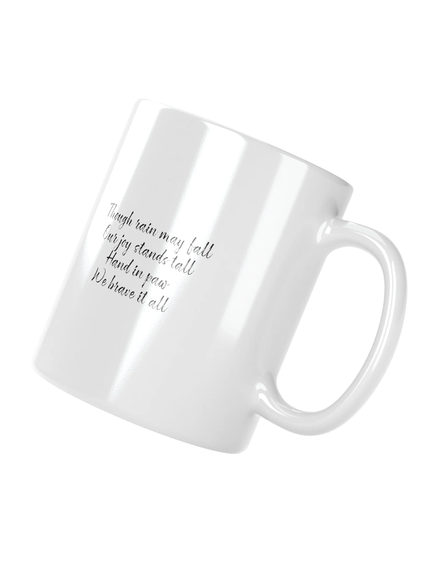 Mug: Girl in rain with dog under umbrella product image (3)