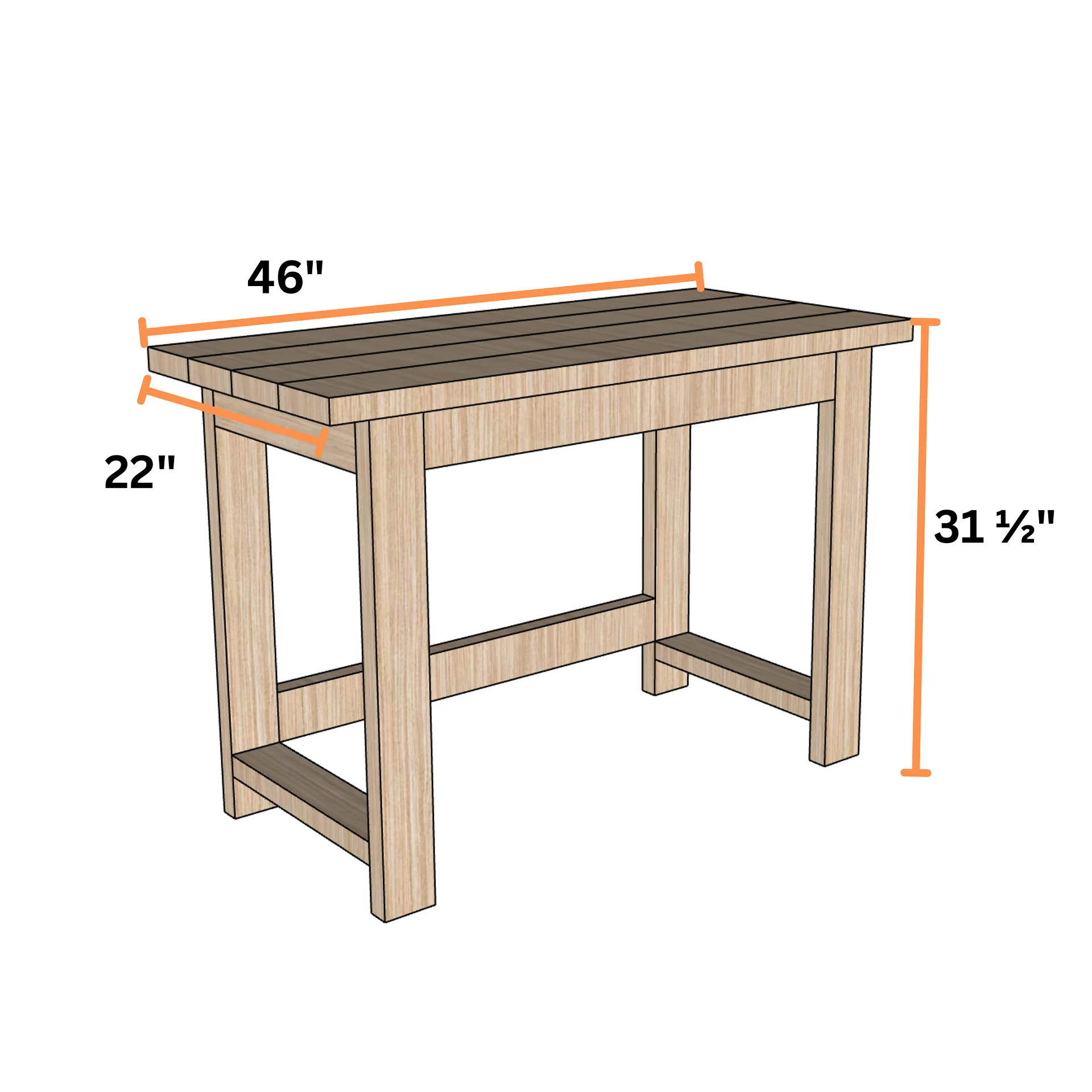 2x4 Desk Plans (PDF) product image (3)