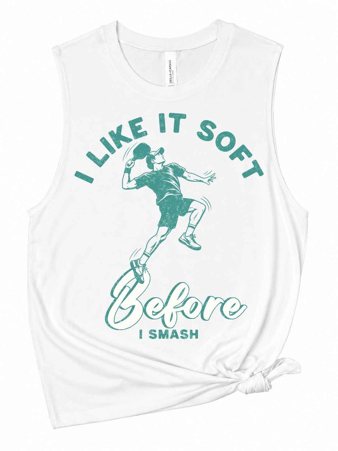 I Like It Soft Before I Smash Tank Top – Adult Humor Pickleball Tank Top product image (1)
