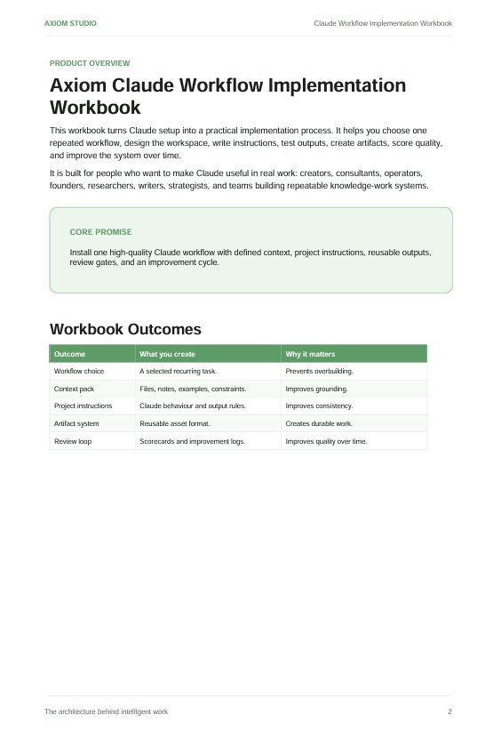 Axiom Claude Workflow Implementation Workbook product image (2)