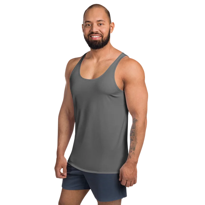 Minimal Gray All-Over Print Tank Top product image (2)