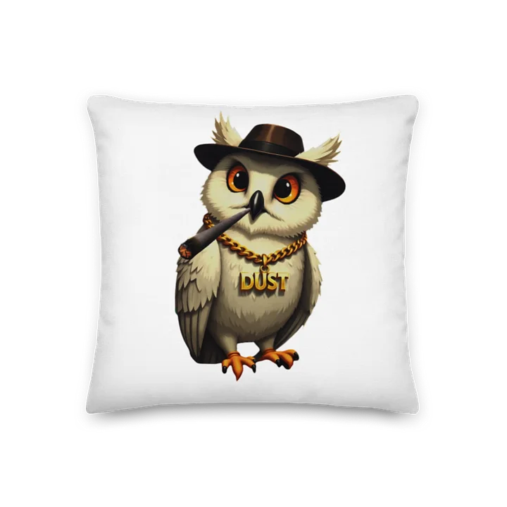 White Owl 18″×18″ Premium Pillow product image (1)