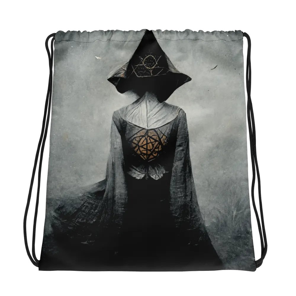 Mystical Robed Wanderer Drawstring Bag product image (1)