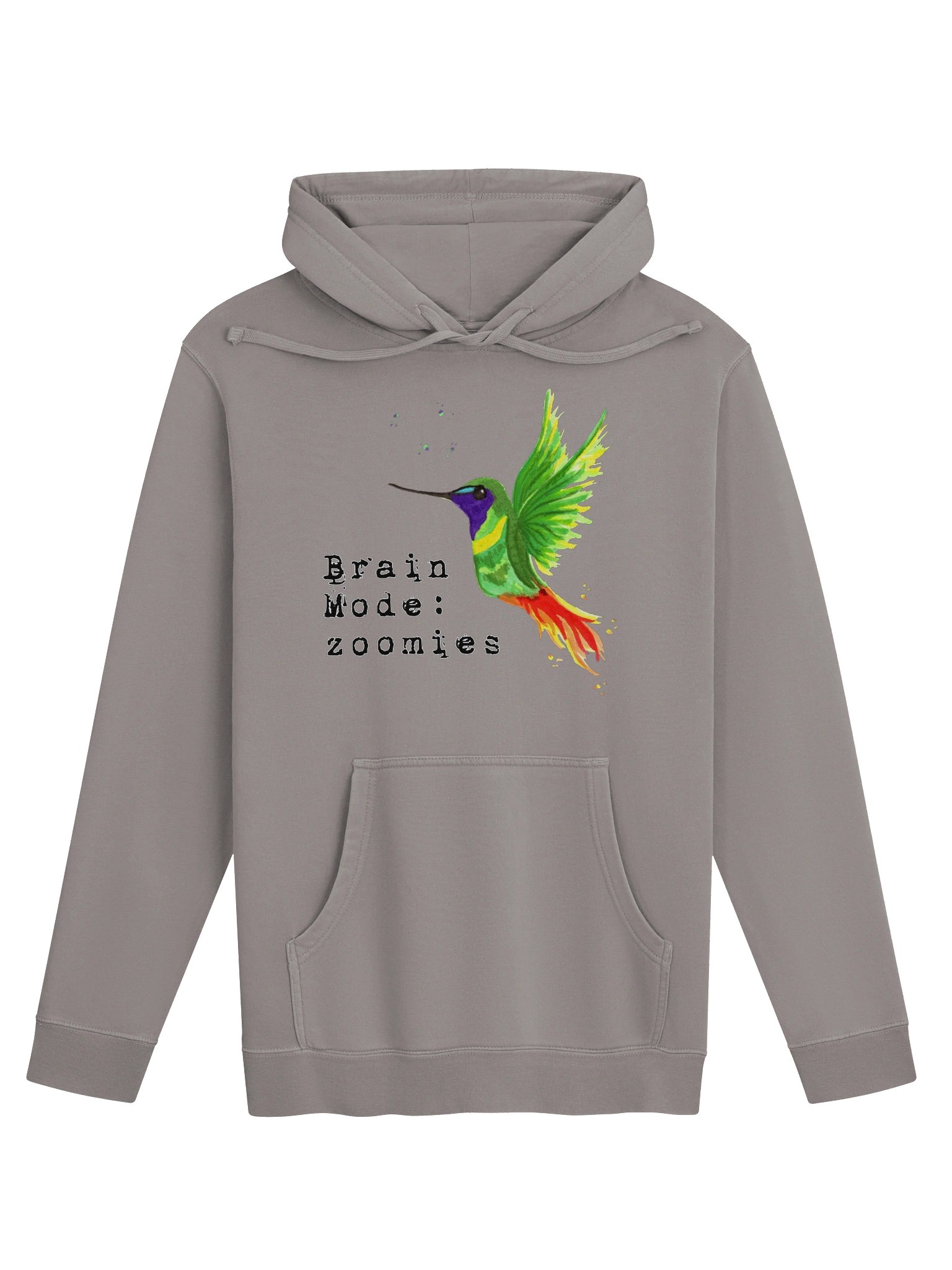 SIGNATURE Line Hummingbird Watercolour Premium Pigment Dyed Hoodie product image (37)