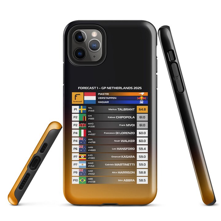 GP Netherlands 2025 iPhone Case product image (1)