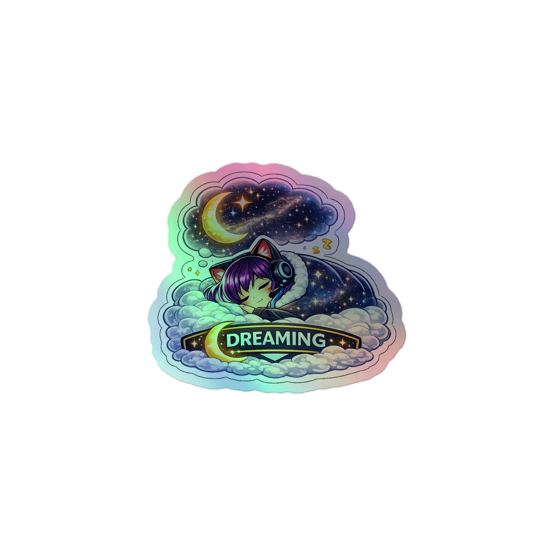 • AKC // Callie Sticker DREAMING | Holographic | Callie Emote Badge Series product image (1)
