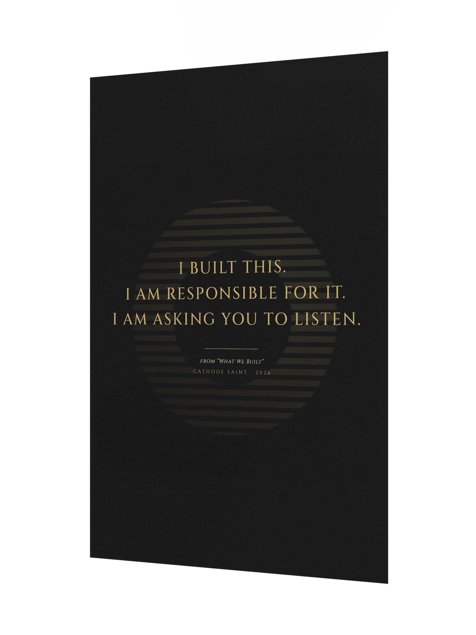 "What We Built" Broadside Print - Companion Essay product image (3)