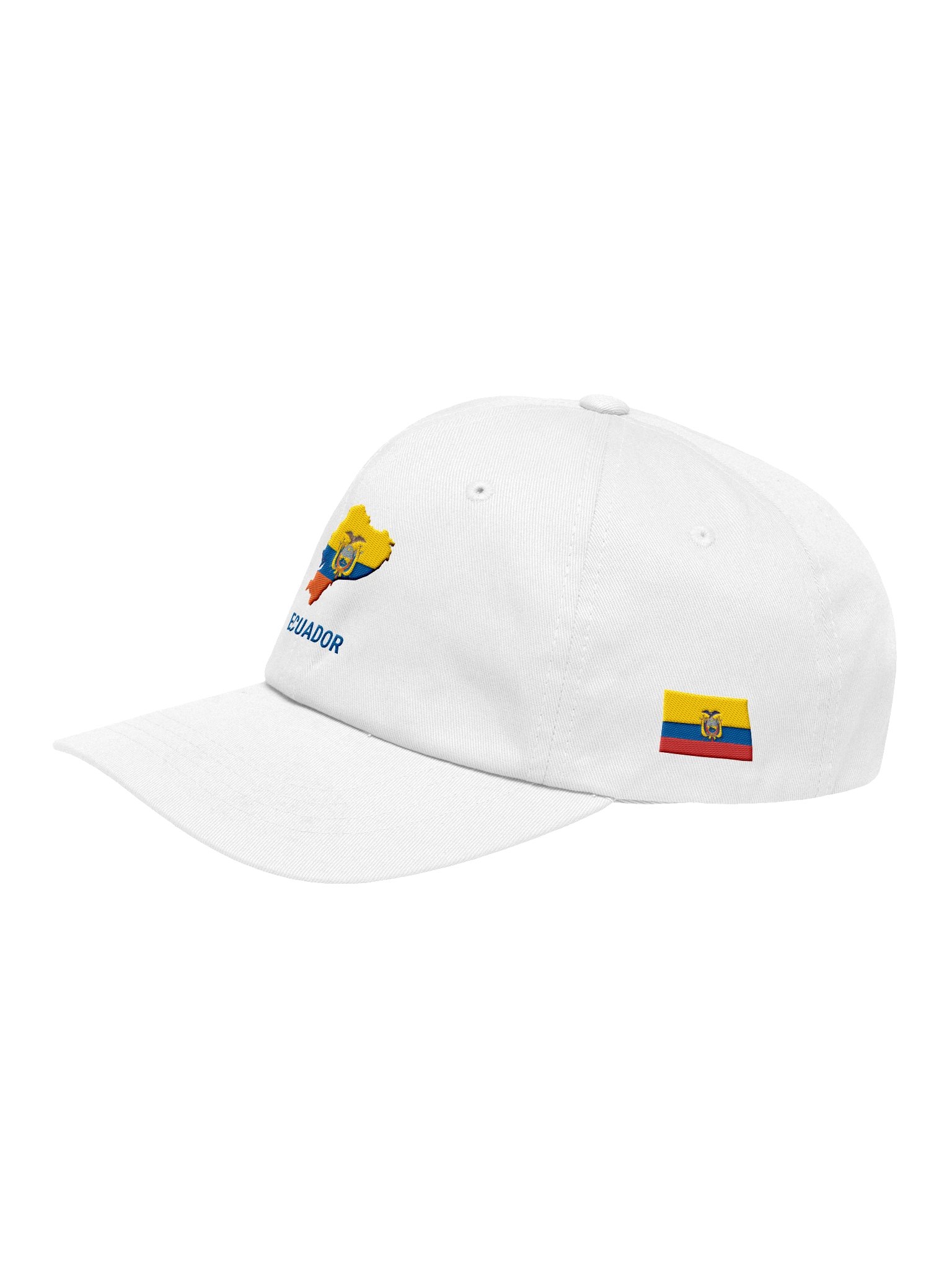 Ecuador 2026 World Cup Flag Dad Hat - Ecuador Soccer Fan Cap - Premium Embroidered Chino Cotton Twill product image (3)