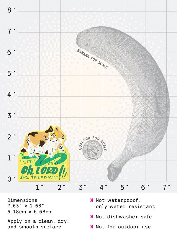 Oh, Lord She Treading! Sticker product image (2)