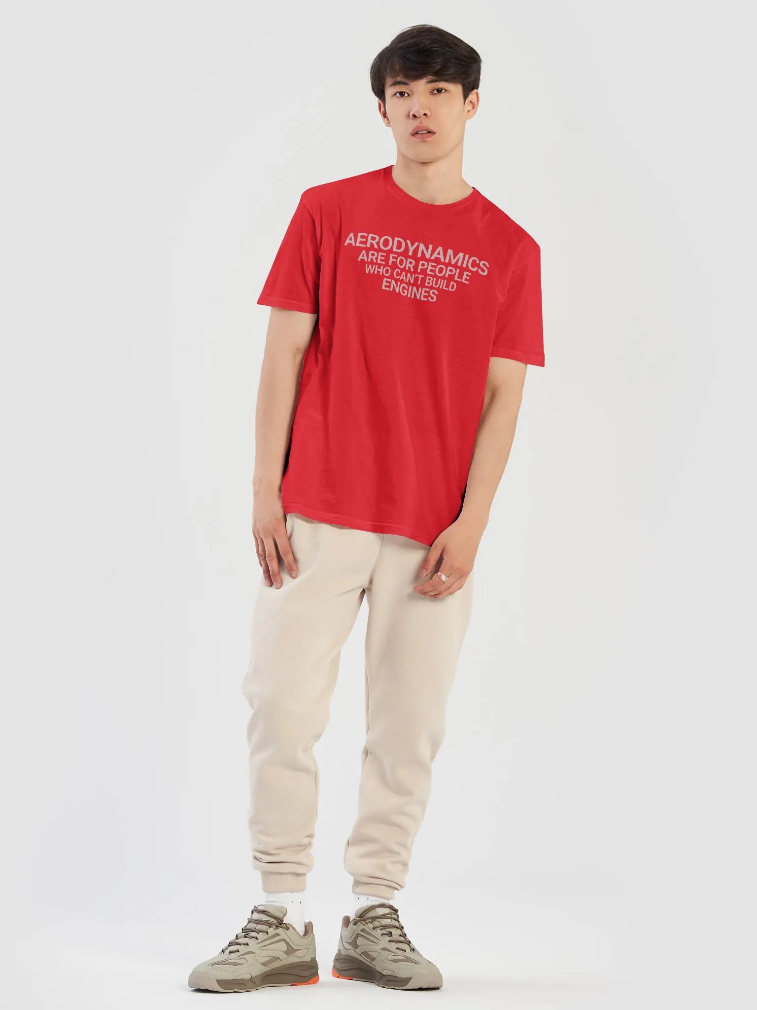 aerodynamics are for people who can't build engines t-shirt - 100% cotton product image (7)