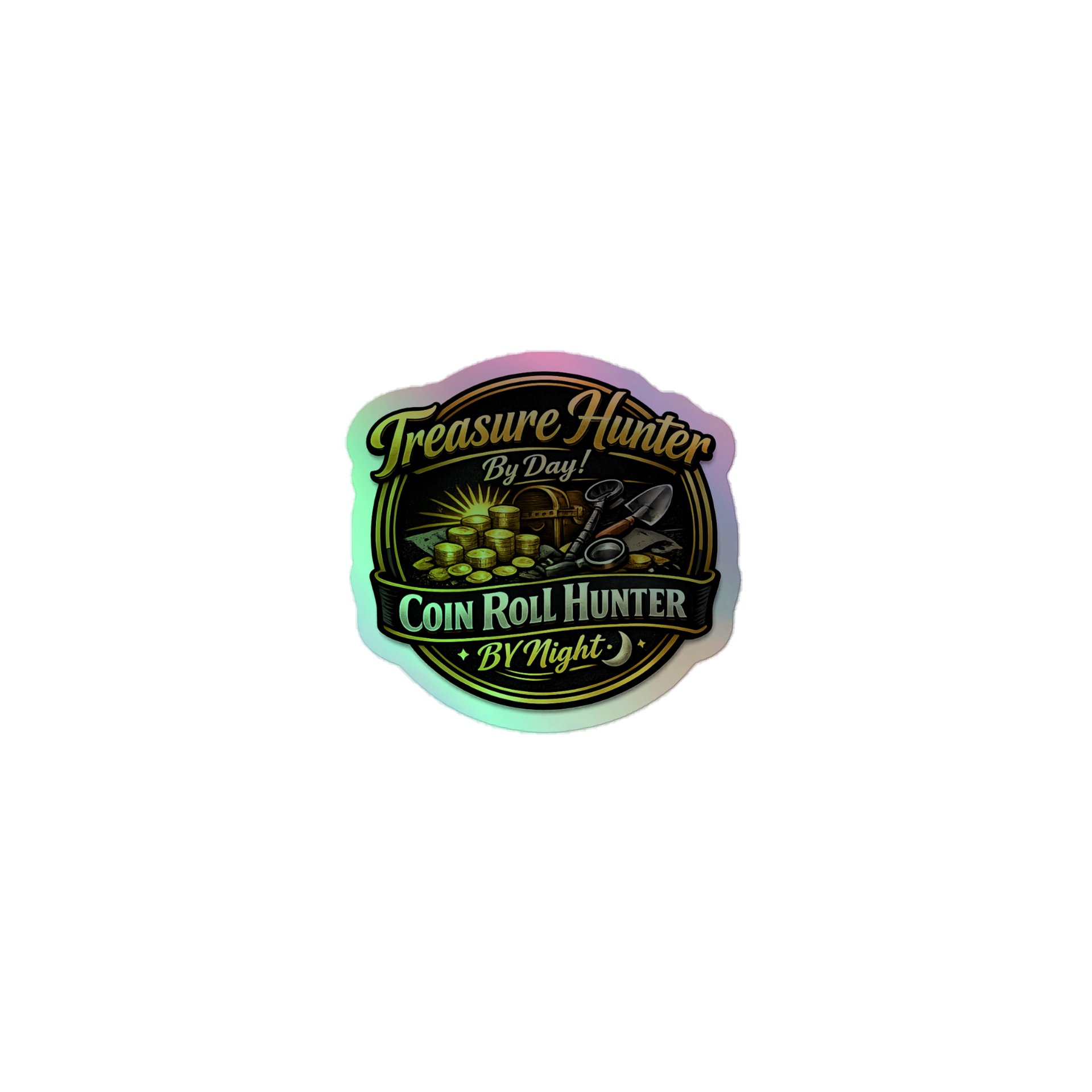 Treasure Hunter Day & Night Holographic Sticker Set product image (1)