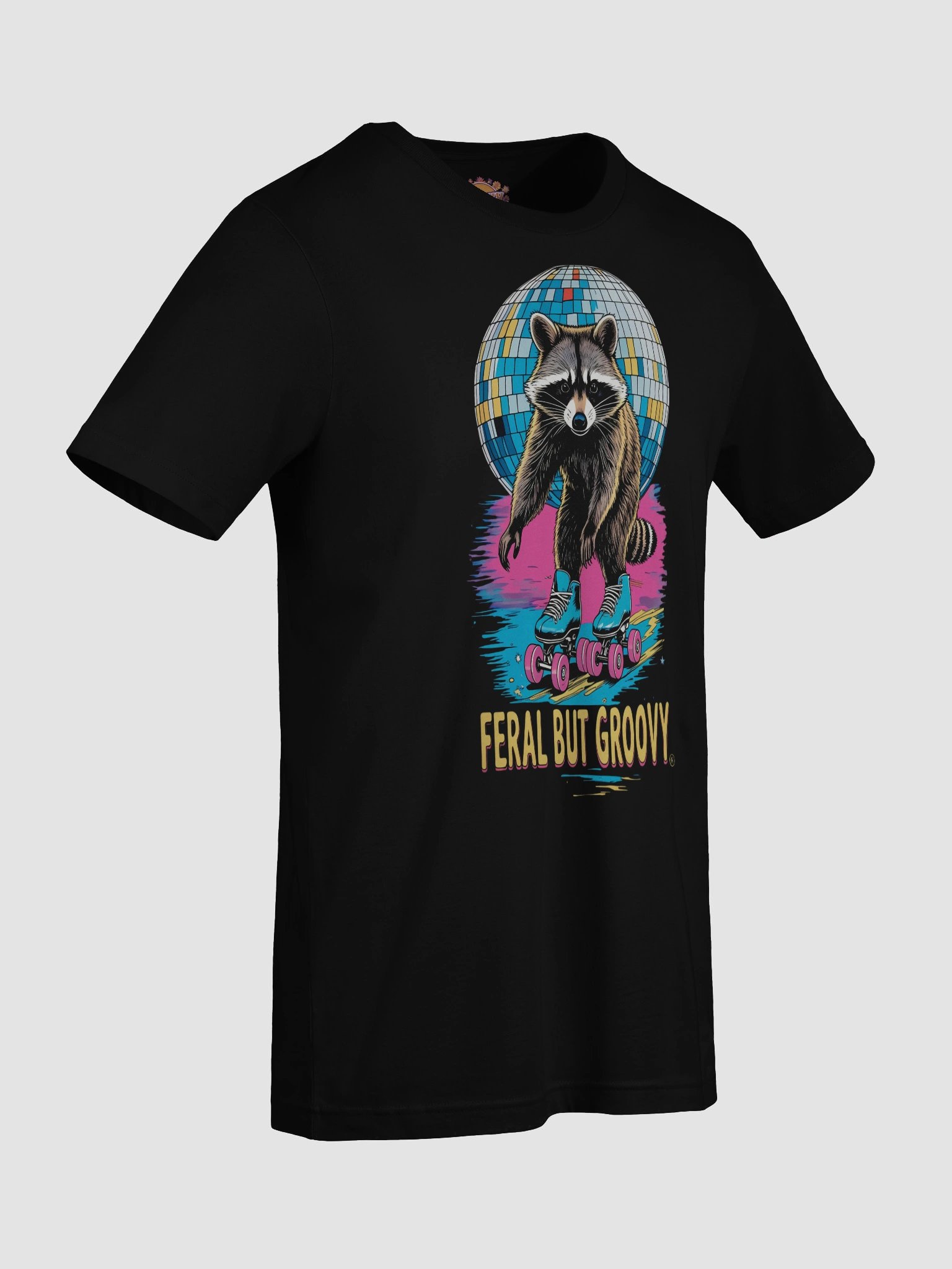Feral groovy Disco Raccoon T-Shirt product image (7)