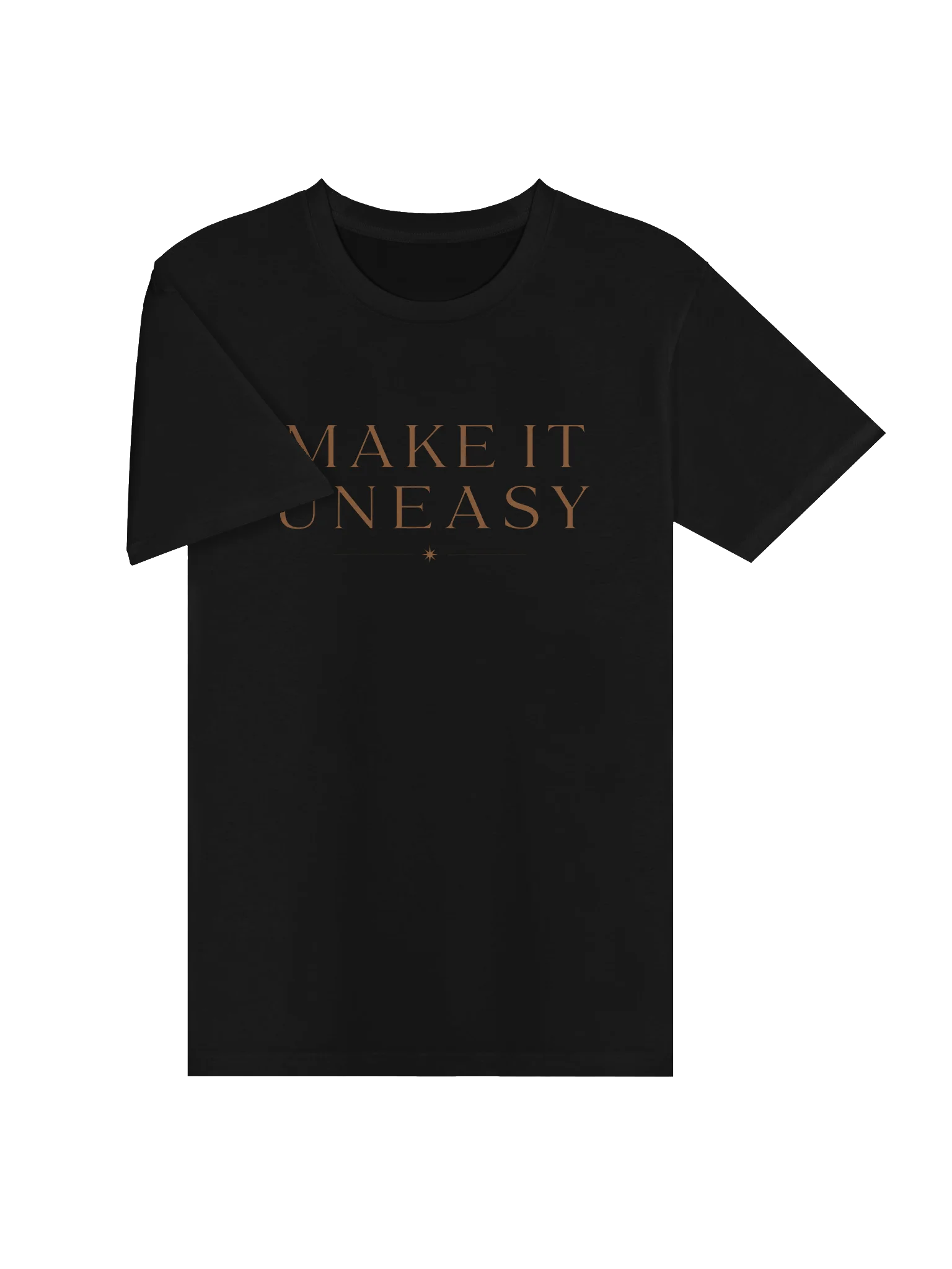 Uneasy - black t-shirt product image (3)