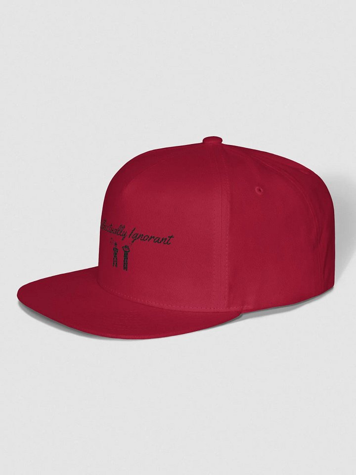 Intellectually Ignorant Black logo Snapback hat product image (2)