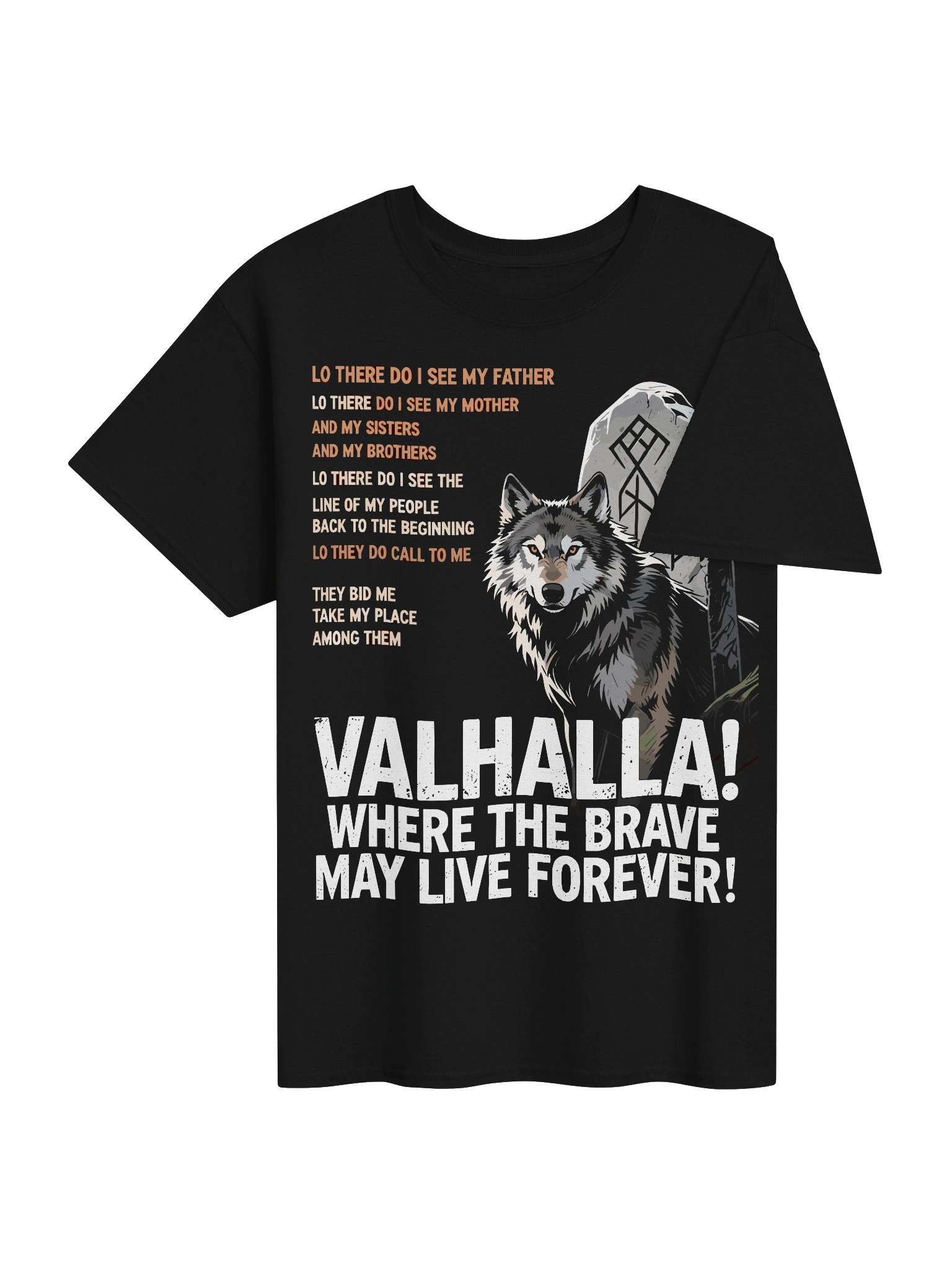 Valhalla Wolf Mythic Warrior Tee product image (4)