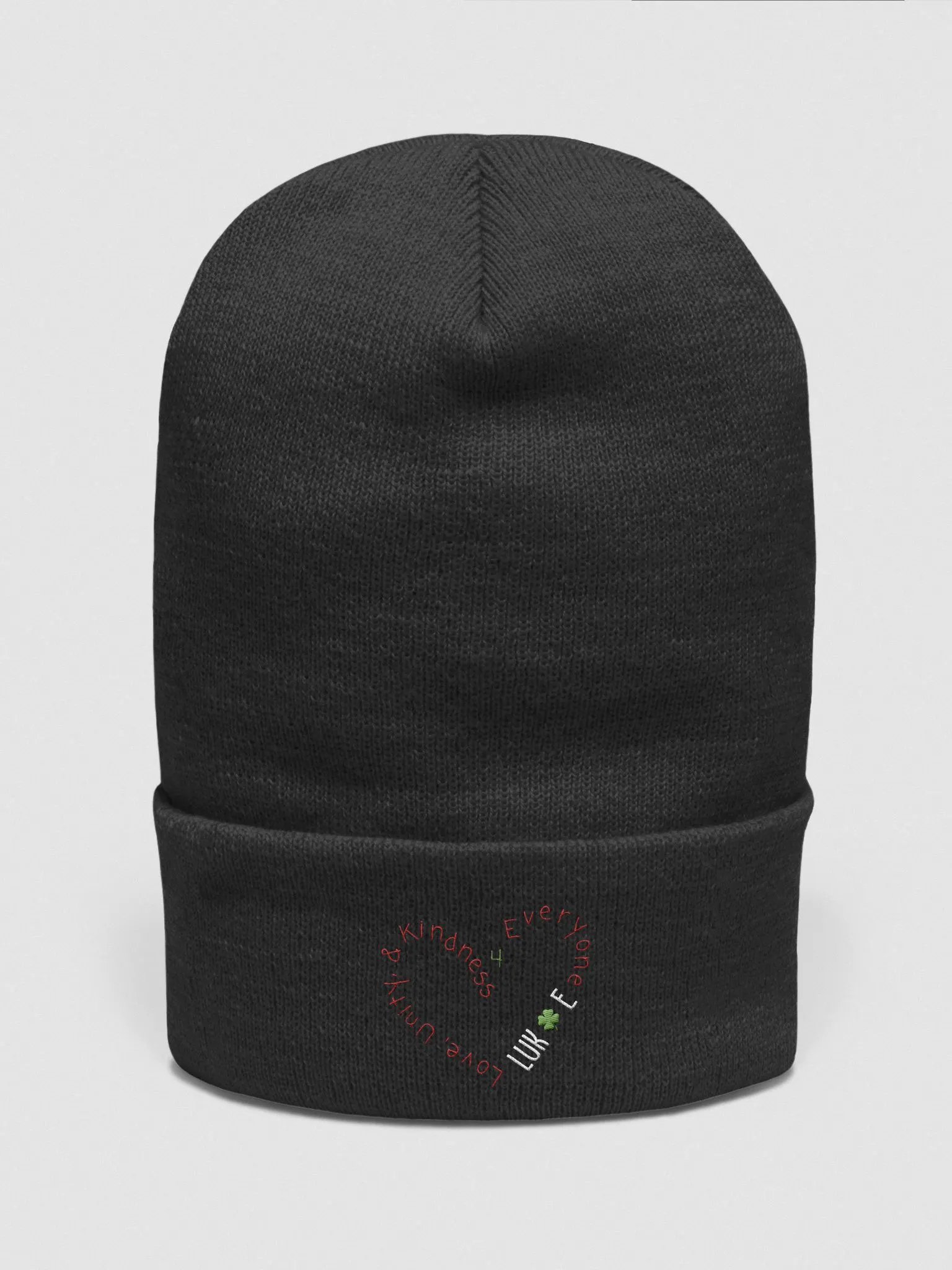Unity & Love Heart Embroidered Beanie product image (18)