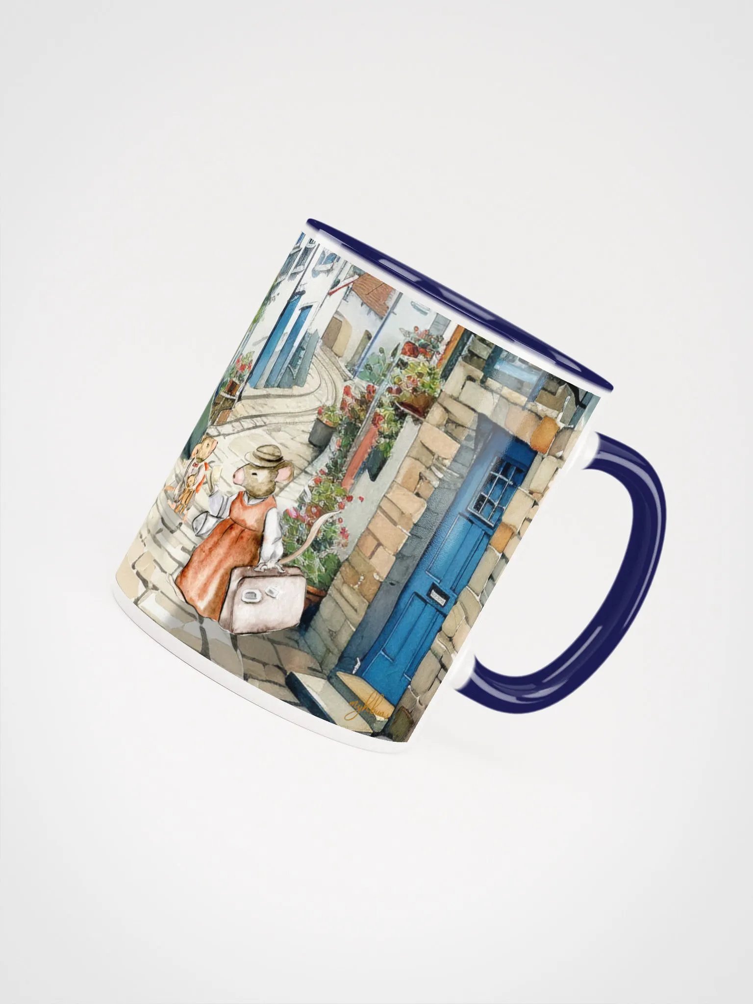 Travelling Mice Ceramic Mug | Vintage Cornish Adventure | It's A Mice Life Series product image (4)