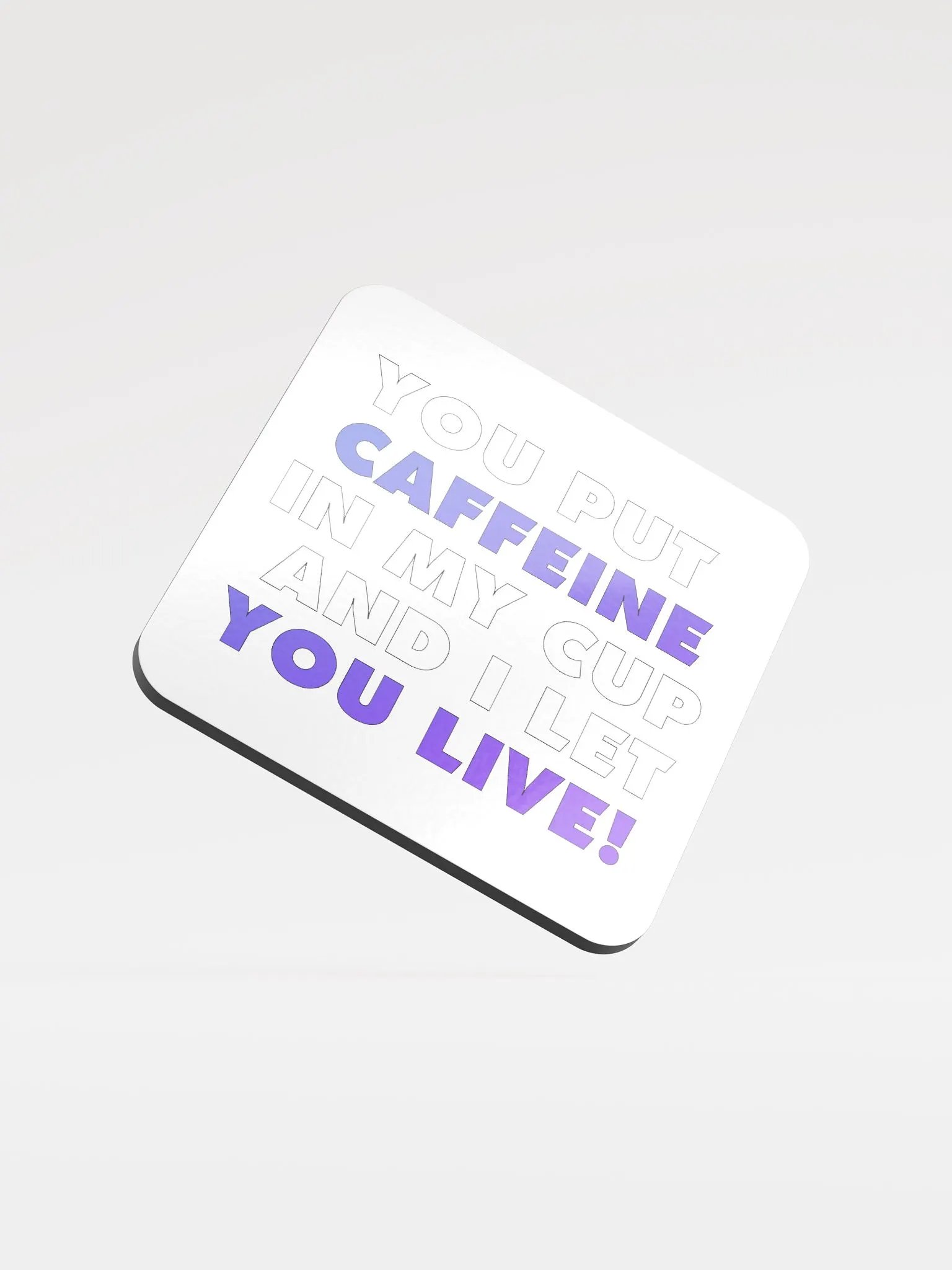 Give Caffeine Cork Coaster product image (1)