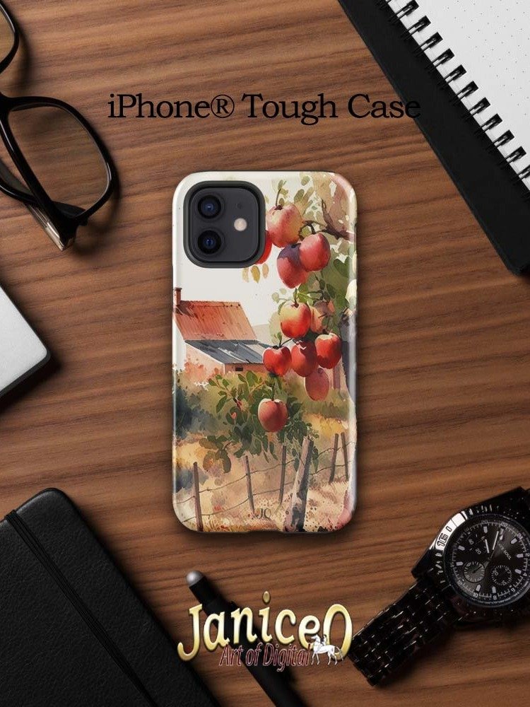 Core Protection - Rustic Apple Tree Watercolor iPhone® Tough Case product image (8)