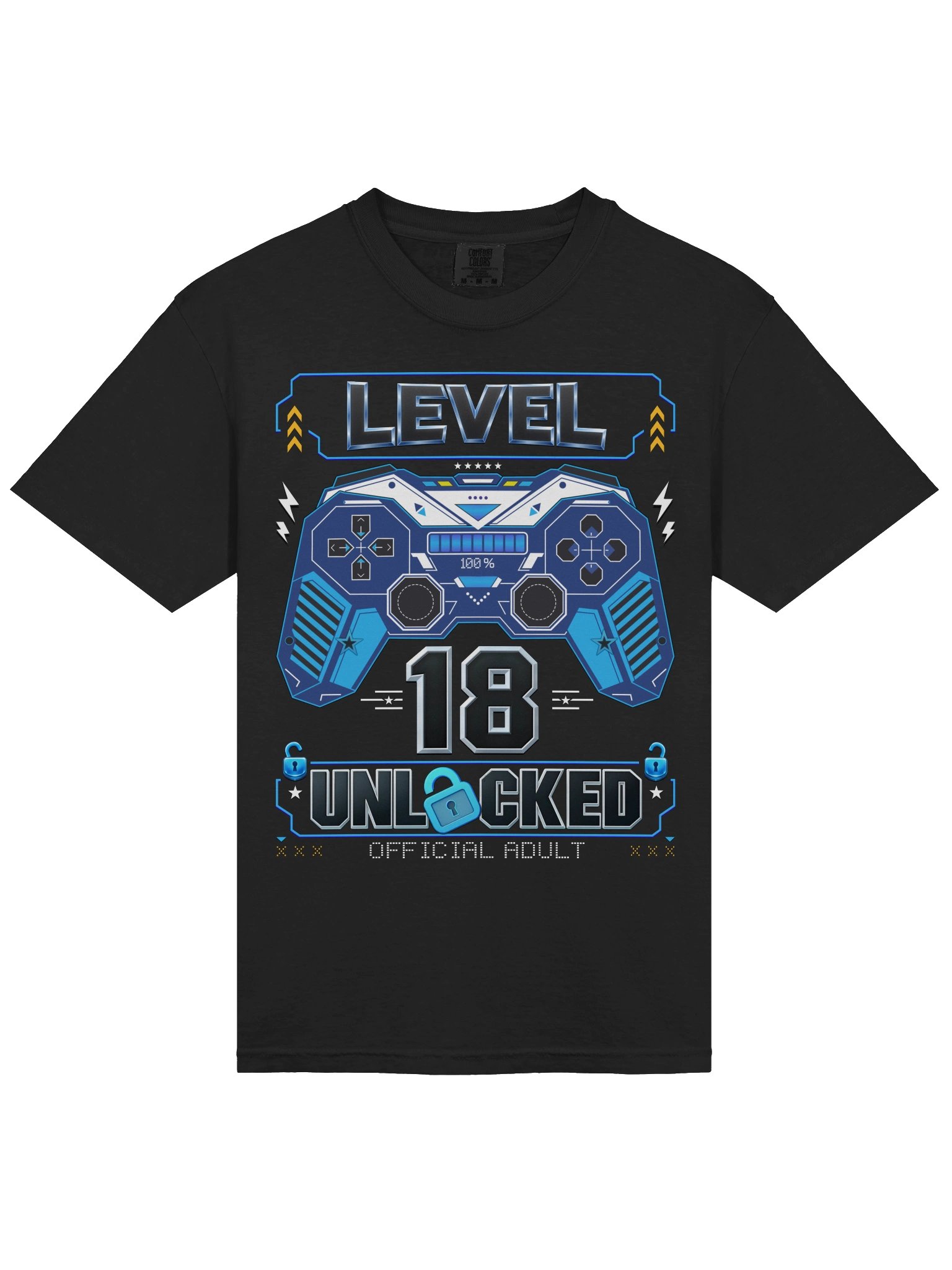 Level 18 Unlocked 18th Birthday Gamer T-Shirt product image (3)