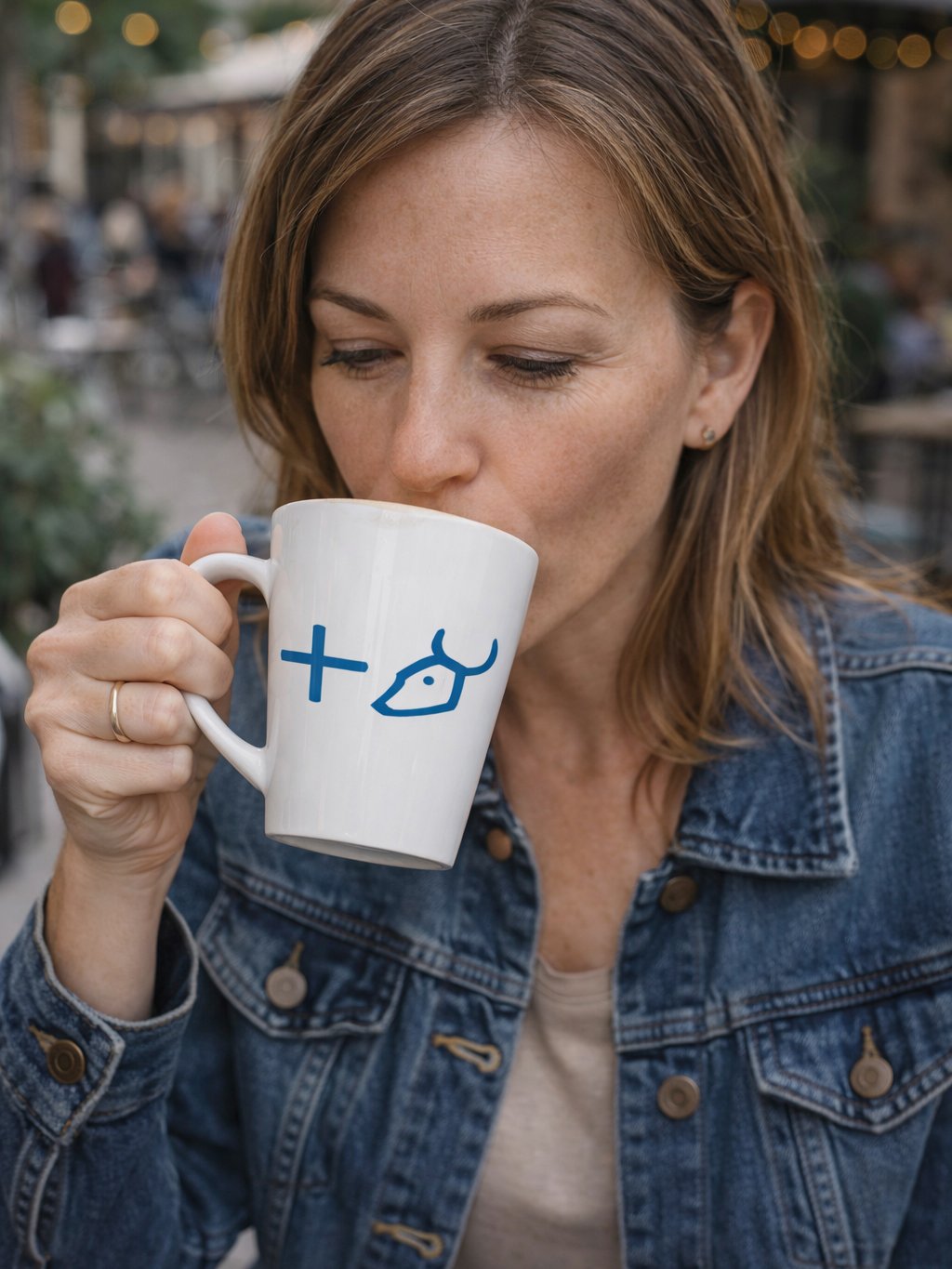 Aleph Tav Paleo Hebrew Latte Mug product image (1)