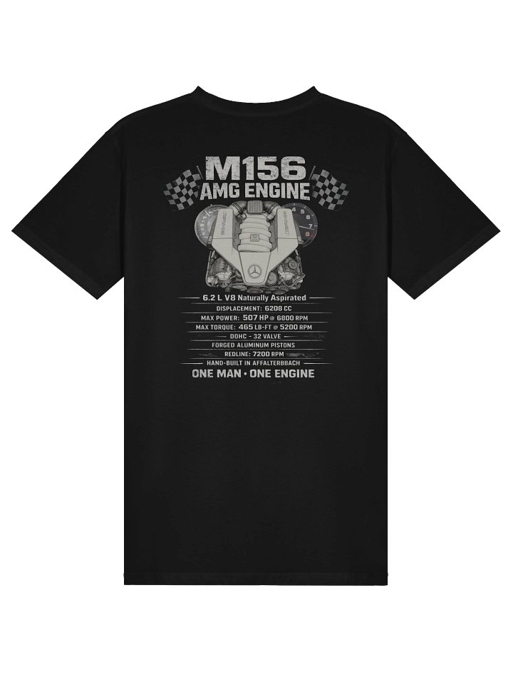 M156 V8 Heritage Tee Black: Double-Sided product image (2)
