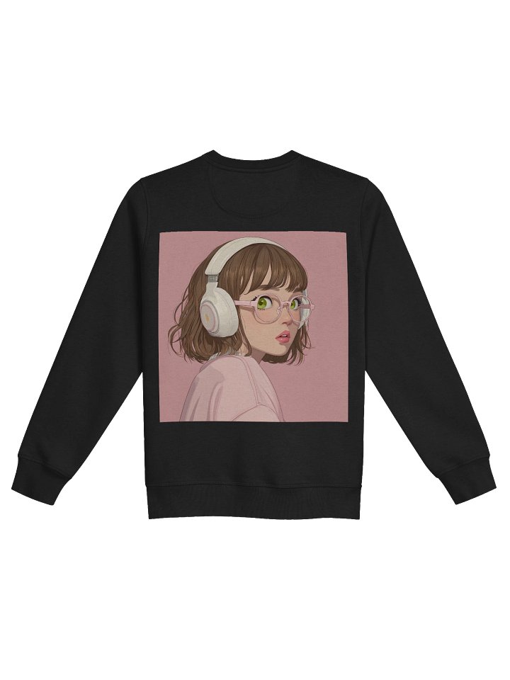 Pink Glasses Headphones Sweatshirt product image (2)