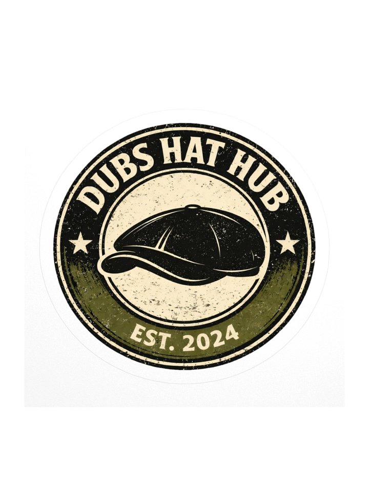 Dubs Hat Hub EST. 2024 Sticker product image (1)