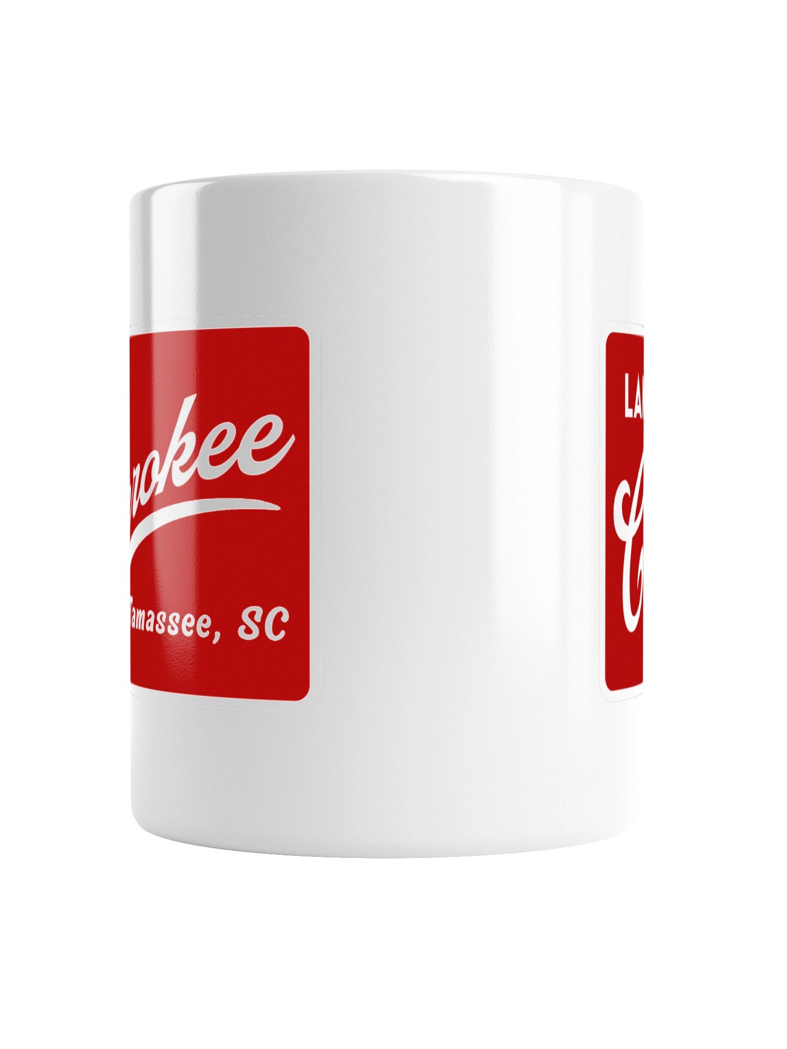 Lake Cherokee Ceramic Mug (Red Swoosh) product image (4)