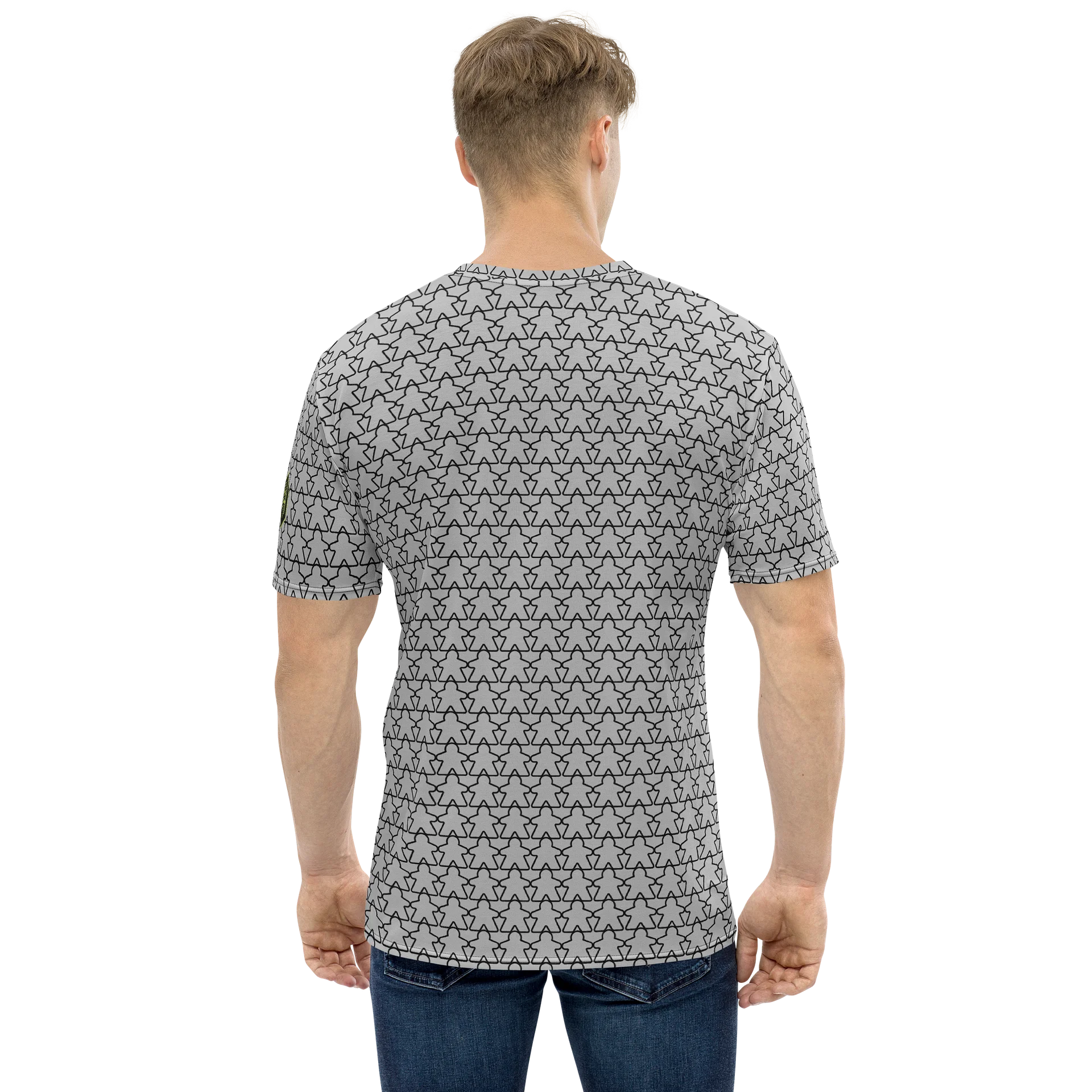 The All-Over Meeple T-Shirt - Grey product image (3)