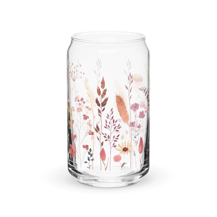 Cute Wildflowers Pampas Grass Glass product image (1)