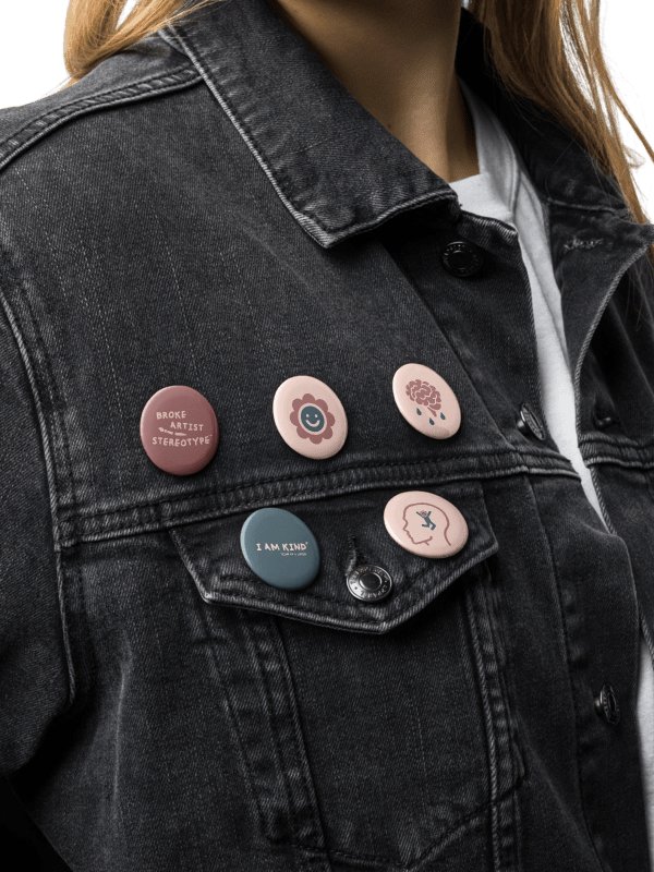 SUNFLOWER BOY - BUTTON PINS product image (2)