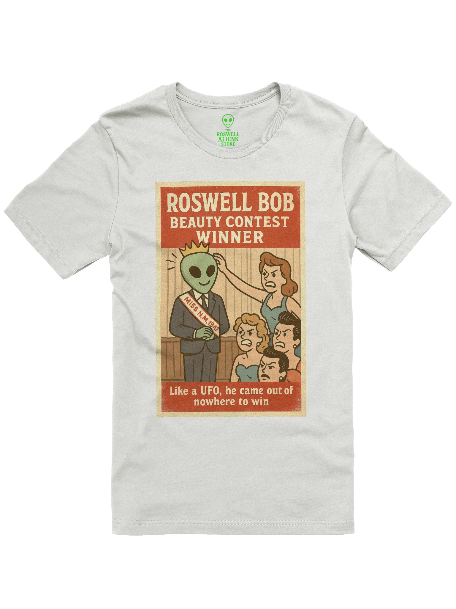 1947 UFO Beauty Contest Winner Roswell Aliens Retro Concert Tee Fit Unisex T-Shirt product image (49)