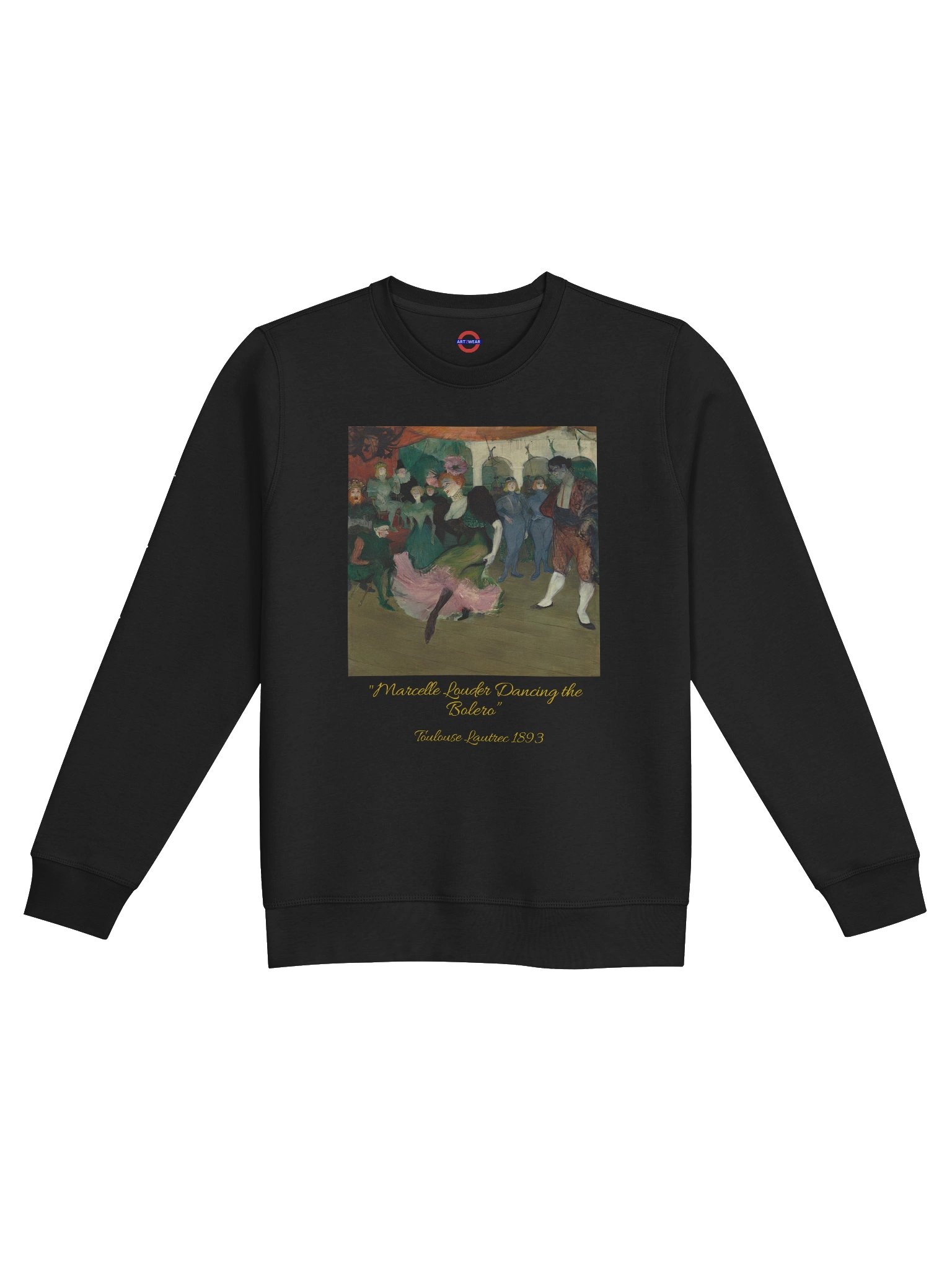 Marcelle Lender Dancing the Bolero — Toulouse-Lautrec Wearable Art Sweatshirt product image (2)