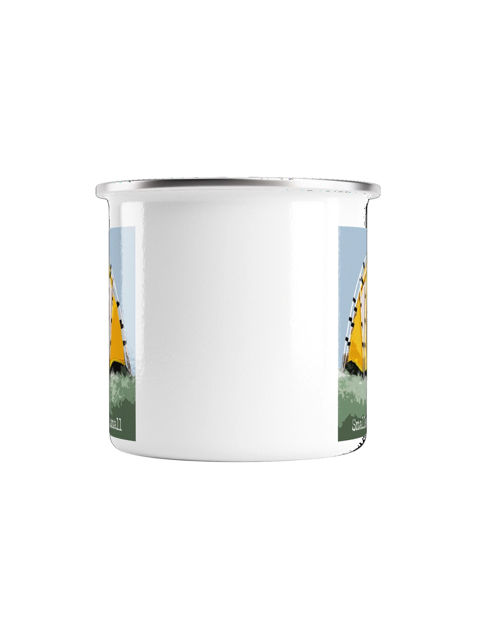 Mr. Pink Yellow Tent Enamel Mug product image (2)