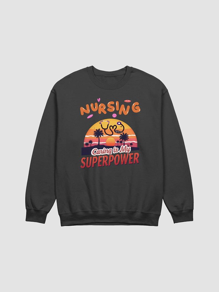 Sunset Superpower Nursing Crewneck Sweatshirt product image (2)